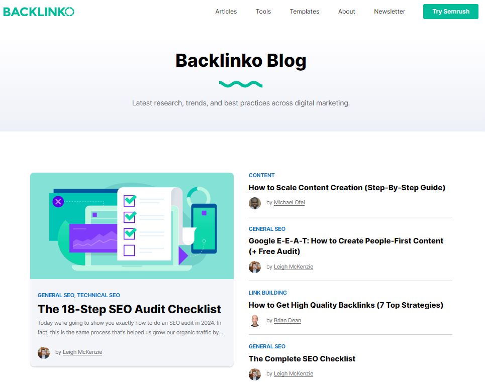 Blog backlinko