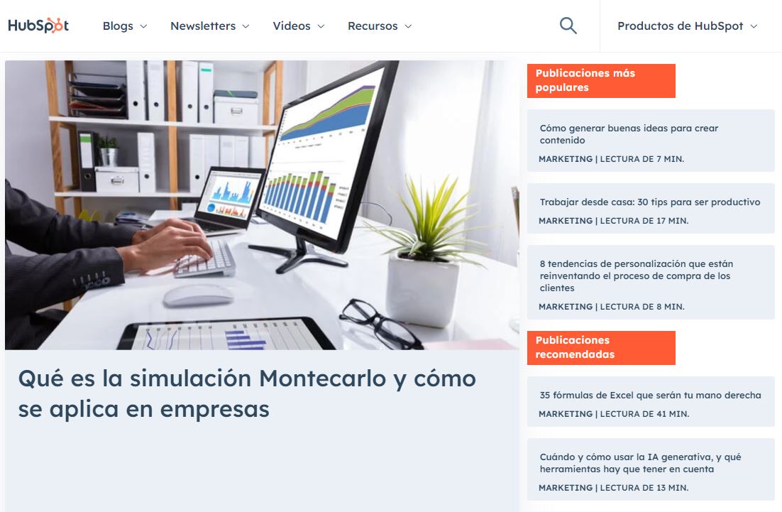 Blog de Hubspot